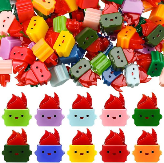 50 Pcs Mini Resin Dumpster Figurines Ornament Dumpster Desk Accessories Employee Appreciation Gifts Bulk Funny Thank You Gifts for Halloween Christmas Office Coworkers Teacher (Bright Colors)