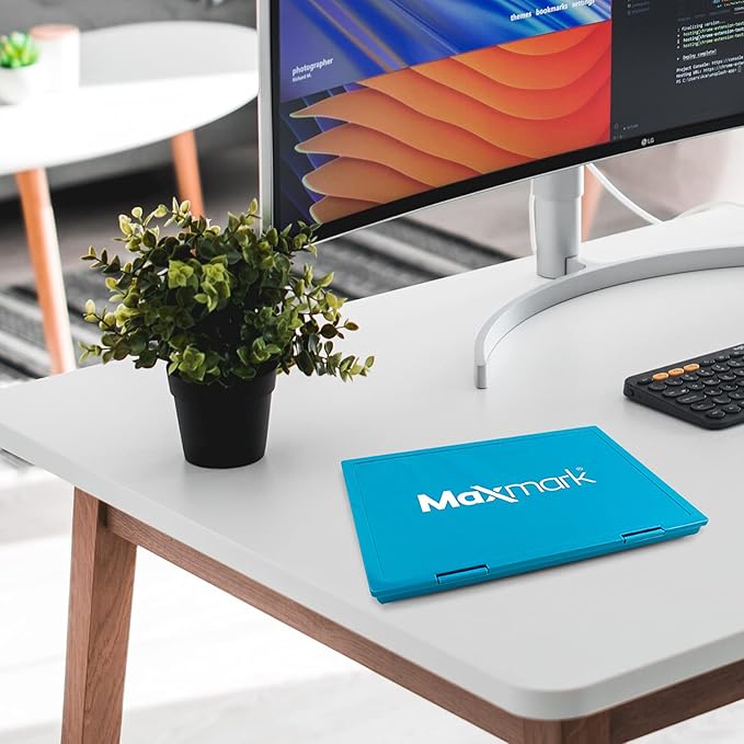 MaxMark Extra Large Black Ink Stamp Pad - 8.25" x 11.5" - Industrial Felt Pad - Black Color