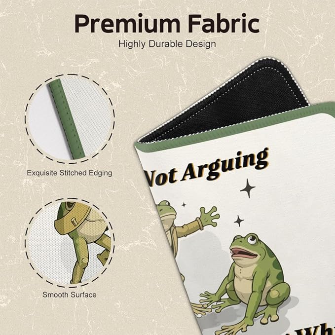 I'm Not Arguing I'm Just Explaining Square Mouse Pad, Non-Slip Rubber Base Mouse Mat for Office Home Work Game Study, Funny Sarcastic Gifts, Funny Office Mouse Pad for Man Woman Boss Coworker