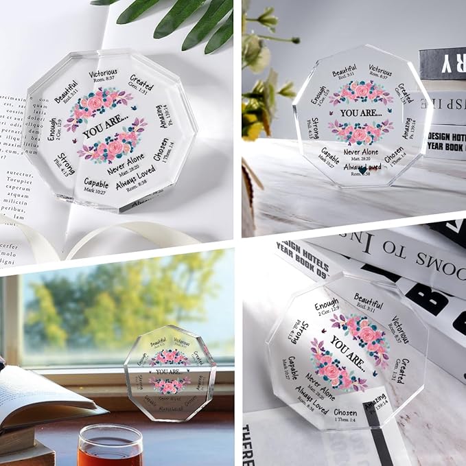 Christian Gifts for Women Birthday Christmas Inspiration Religious Gifts Spiritual Catholic Pastor Wife Appreciation Gift for Women Her Mom Friends Sister Female Coworker Sister Christian Sign Plaque