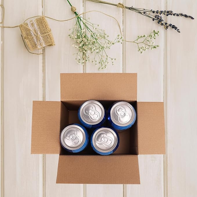 7x5x4 Shipping Boxes Set of 40, Brown Kraft Corrugated Cardboard Boxes Mailers for Small Bussiness Packaging