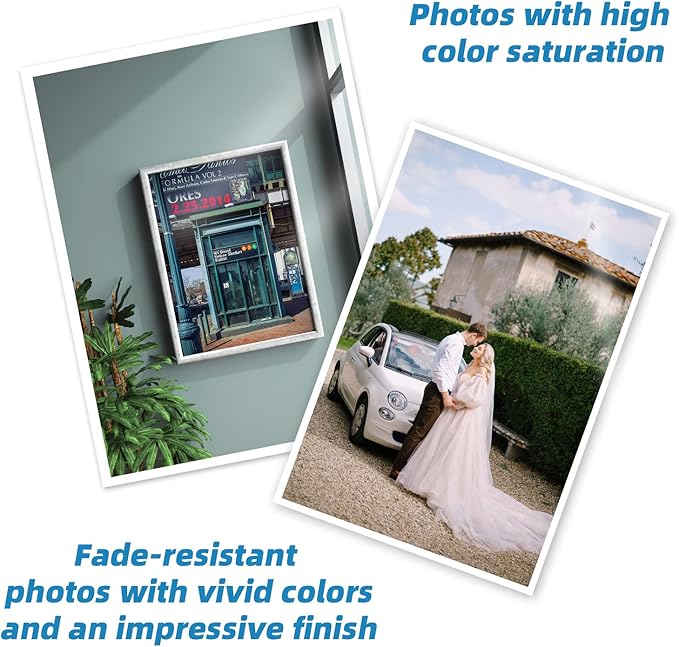 Uinkit 200 Sheets Double Sided Photo Paper Glossy 8.5x11 54lbs Inkjet for Dye Ink 200Gsm Value Bulk Pack Picture 8.5 x 11 9.5Mil for Inkjet Printing Printer (200sheets, 8.5x11)