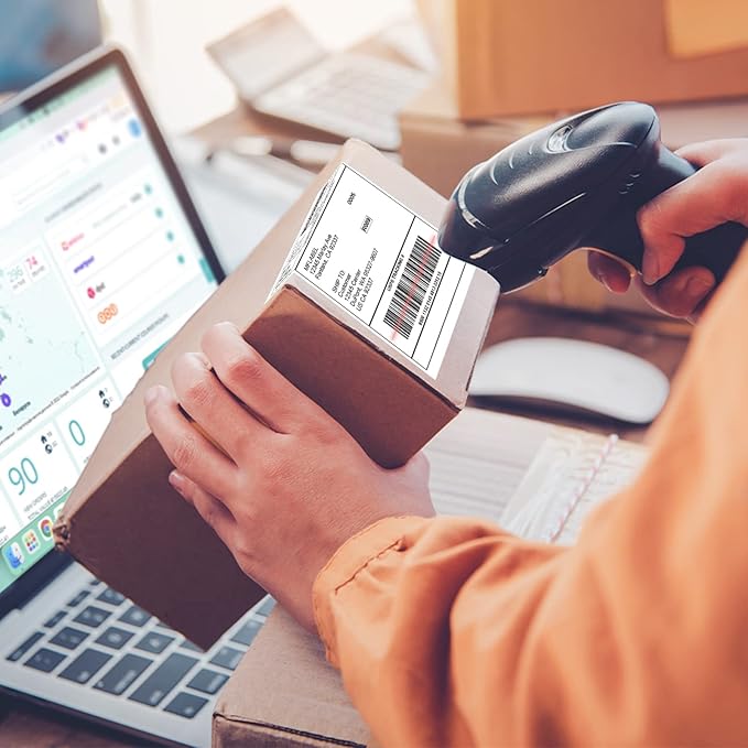 MFLABEL® Round Conrner Half Sheet Shipping Labels 2-UP Click-n-Ship Mailing Postage Labels(4000Labels)