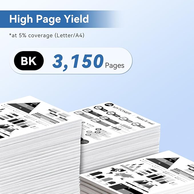 MYTONER 206X Black High Yield Toner Cartridge (with Chip) Compatible Replacement for HP 206X 206A W2110X W2110A for Color Pro MFP M283fdw M283cdw Pro M255dw M255nw M283 M255 M282 Printer (2 Pack)