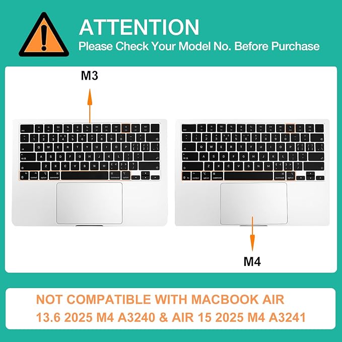 MOSISO Keyboard Cover Skin Compatible with MacBook Air 15 inch M3 A3114 M2 A2941/Air 13.6 A3113 A2681/Pro 14/16 M4 M3 M2 M1, Pink