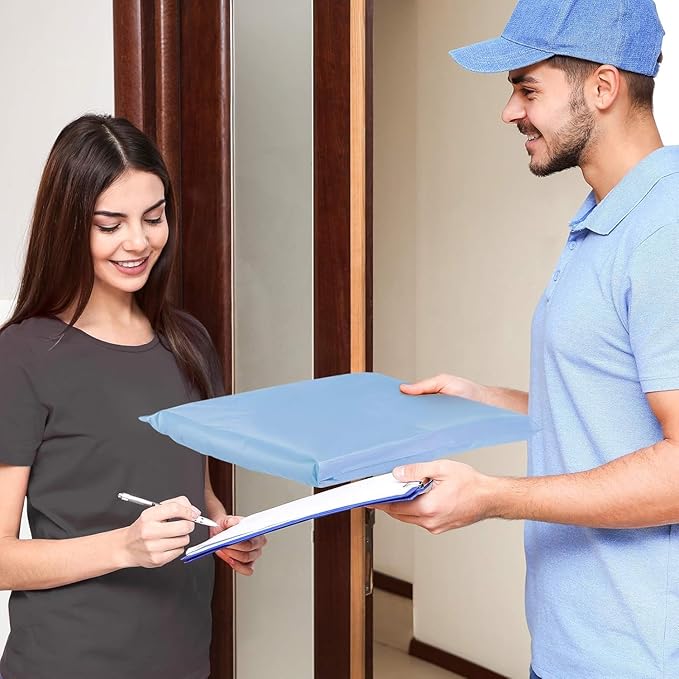 Metronic Poly Mailers 90000 Pack 12 x 15.5, Strong Adhesive Shipping Envelopes for Clothing, Waterproof Shipping Bags for Businesses, Flexible Mailers Poly Bags, Packages Bags Bulk, Light Blue