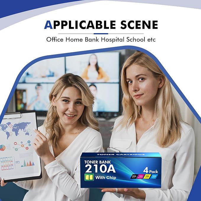 210A Toner Cartridges 4 Pack: 210X MFP 4301fdw Compatible for HP 210A 210 Toner Cartridges Set Color Laserjet Pro MFP 4301fdw 4301fdn Pro 4201dw 4201dn Series Printer W2100A W2100X High Yield Ink