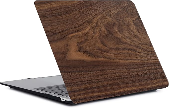 Case Compatible with MacBook Retina 12 Inch(Model A1534, Release 2017 2016 2015),Plastic Hard Shell Protective Cover & Keyboard Skin for MacBook 12 Inch with Retina Display - Wood Grain