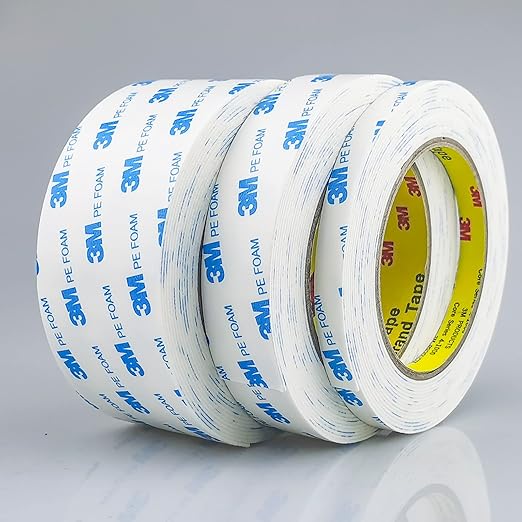 Double Sided Tape 1in x 16.5ft, Mounting Tape Heavy Duty, Removeable PE Foam Tape Strips, Strong Adhesive Tape Waterproof Free Damage for Paint Wall Picture Hanging Poster