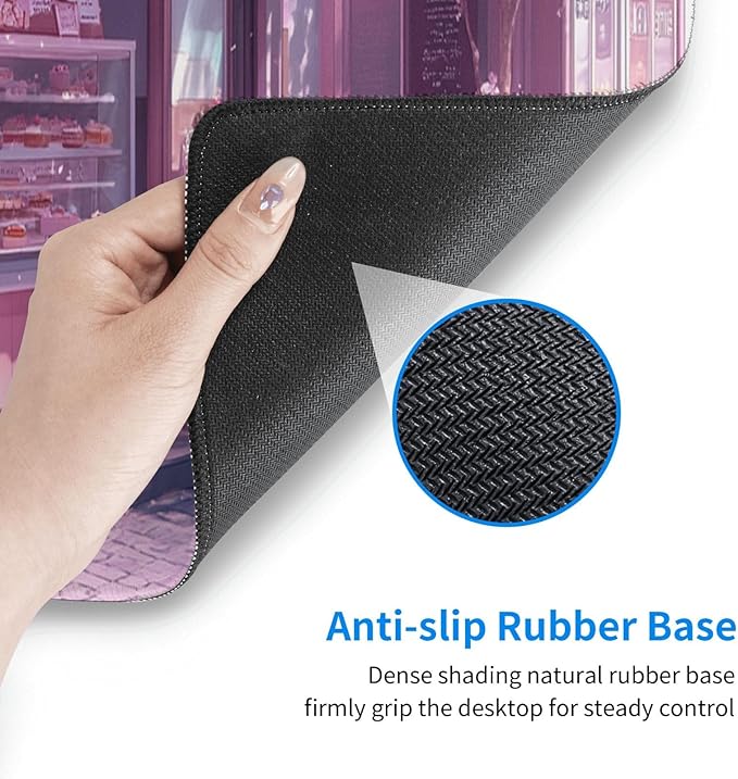 Kitten Mouse Pad 31.5 X 11.8 Inch Big Desk Rubber Base Stitched Edges Keyboard Pad XXL Mouse Mat for Home Game and Office