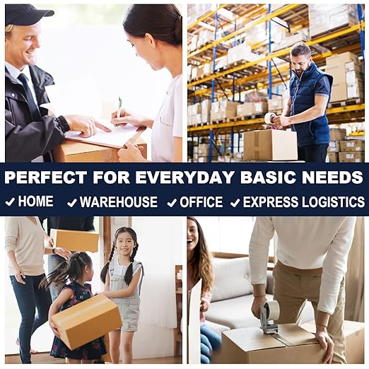 PANDRI Packing Tape, 18 Rolls Heavy Duty Clear Packaging Tape for Shipping Packaging Moving Sealing, 1.88 inches Wide, 65 Yards Per Roll, Total 1170 Yards