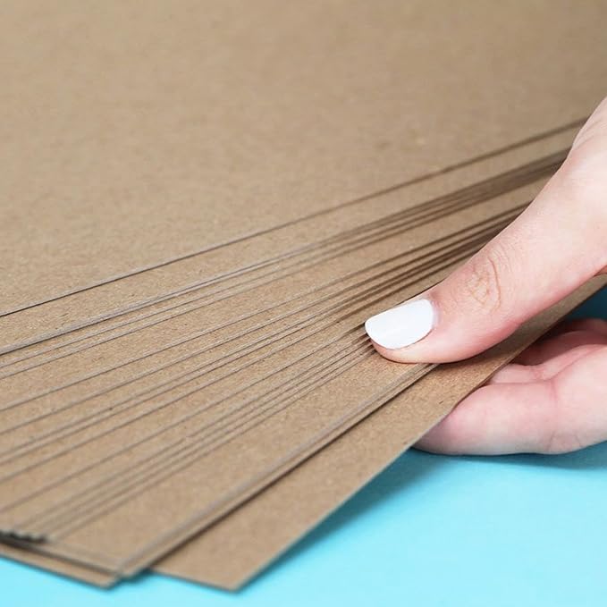 Chipboard Sheets 9" x 12" - 30 Point (0.03 inch) Thick | 100 Sheets | Sturdy Chip Board for Crafts, DIY Projects, Scrapbooking (100)