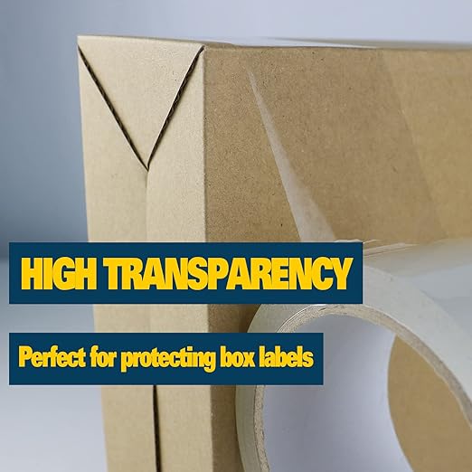 Clear Packing Tape 36 Rolls, Packing Tape Refills for Shipping Packaging Moving Sealing,1.88 Inch x 60 yd Per Roll,Total 2160 Yards (36 Rolls)