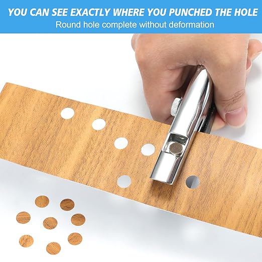 5MM Single Hole Punch - Heavy Duty Paper Puncher for Tags, Cards, Plastic, Cardboard - Portable Hand Held