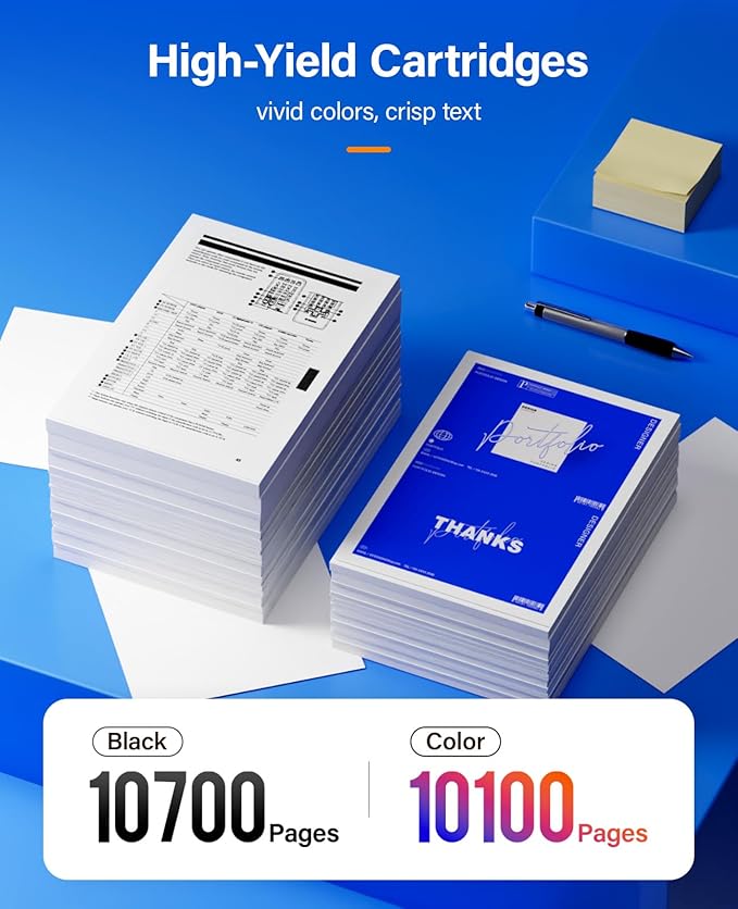 VersaLink C7000 High Capacity Toner Cartridge 4-Pack Replacement for Xerox 106R03757 106R03758 106R03759 106R03760 Compatible for Xerox VersaLink C7000 C7000N C7000DN Printer Black Cyan Magenta Yellow