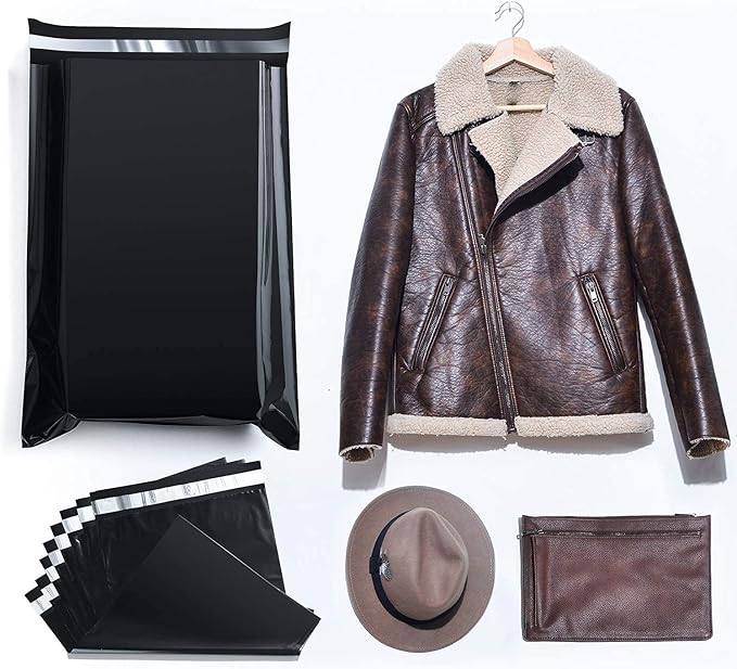 Fuxury Poly Mailers 19x24 Inch 1000 Pack, Bulk Shipping Bags for Clothing, Strong Adhesive Shipping Envelopes for Small Business Suppliers,Waterproof Mailers Poly Bags Mailing Envelopes Black