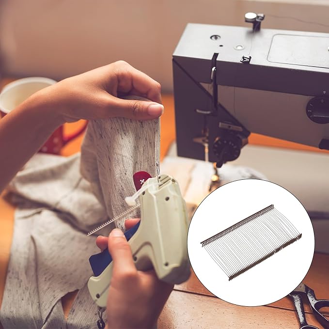 MECCANIXITY Standard Tagging Fasteners,Plastic Regular,Standard Label Gun Price Tagging Barbs for Garment Price Tag Label Tagging Barbs 50mm/2 Inch,Pack of 1000 Brown