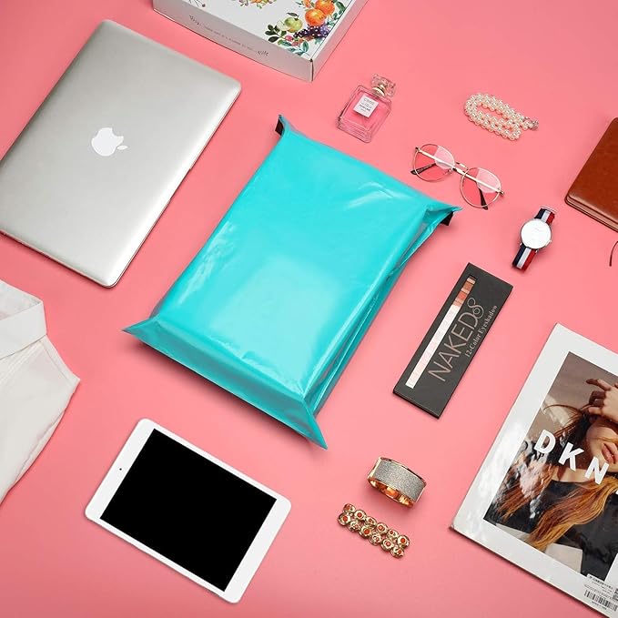 Metronic Poly Mailers 90000 Pack 12 x 15.5, Strong Adhesive Shipping Envelopes for Clothing, Waterproof Shipping Bags for Businesses, Flexible Mailers Poly Bags, Packages Bags Bulk, Teal