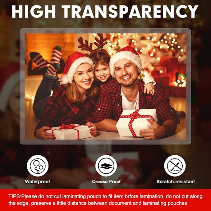 Laminating Sheets, 500 Pack Clear Thermal Laminating Plastic Paper Laminator Sheets, 9 x 11.5-Inch, 3mil, Ideal Office or School Supplies