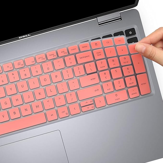 Keyboard Cover for Dell Latitude 3540 3550 5520 5521 5530 5531 5540 5550 2025 2024 2023 2022 & Precision 3590 3591 3580 3581 3560 3570 3561 3571 Laptop, Dell Latitude 15.6 inch Keyboard Skin-Pink