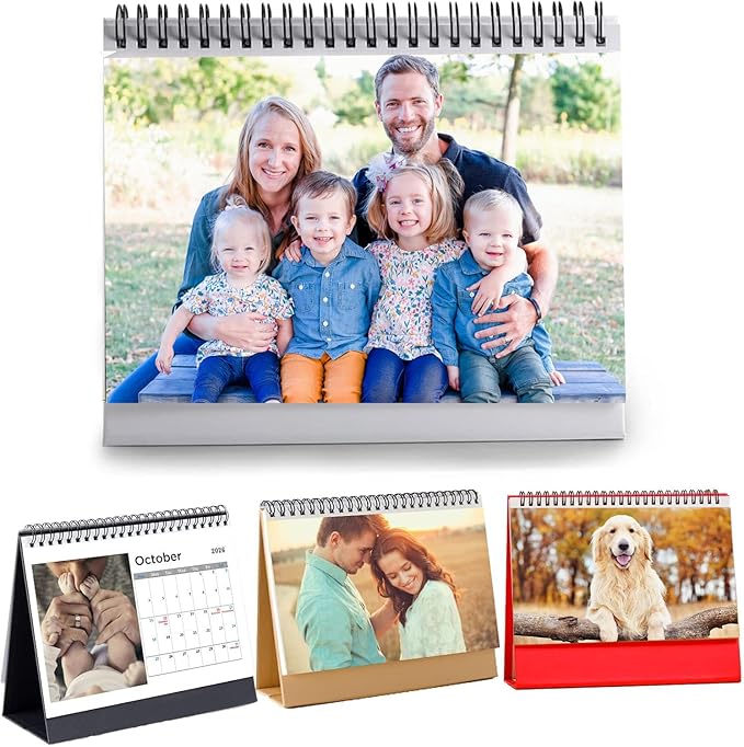 Custom Calendar 2026 for Home & Office - Print Your 13 Memories,Make Your Own Personalized Calendar Customized Christmas Gift &use your photo (Desk Calendar 8.3'' x 6.7'', 10 Packs)