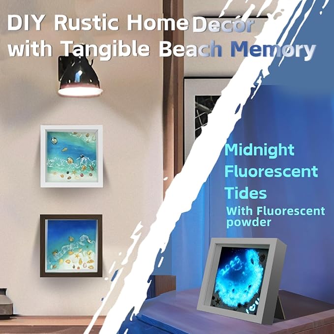 iLAND Crafts For Adults Women Teen Girls Ocean Beach UV Resin Kit for beginners Arts and Crafts for adults Resin Art Project DIY Sea Crafting Making Set Unique Artist Woman Gifts on Christmas Romantic