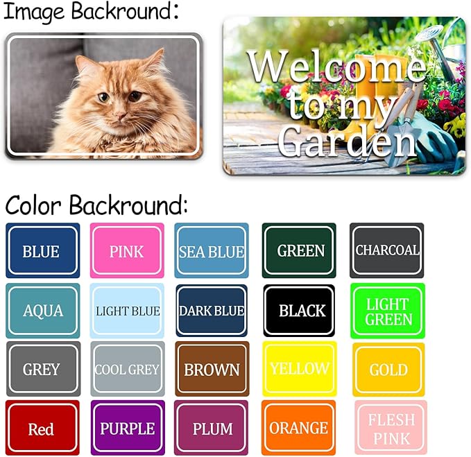 Custom Sign, Personalized Metal Signs with Your Text, Photo, Customized Signs for Office Business Workplace Home Bar Indoor, Outdoor