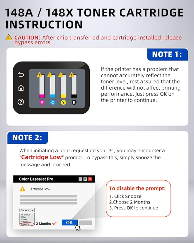Q-image 148X Toner Cartridge Black(with Chip) Toner Cartridge Compatible Replacement for 148X 148A W1480X W1480A for Laserjet Pro 4001dw 4001dn 4001n MFP 4101fdw 4101fdn Printer (1 Black)