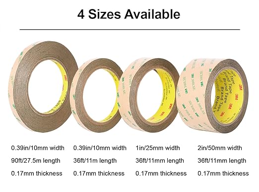 300LSE Double Side Tape Heavy Duty 36ft, Clear Mounting Tape Removable for Scrapbook,Transparent Sticky Tape Picture Hanging Strips