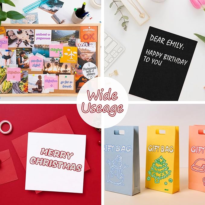 Shimmer Markers for Doodling Outline Pens – 24 Cool Marker Art Supplies for Girls Ages 8-12, Dazzling Metallic Glitter Outline Marker pens for Card Making Art Craft Super Squiggle Double Line Markers