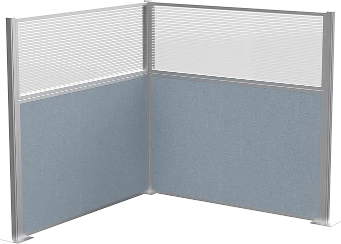 Versare Hush Panel Cubicle Kit | Workstation Partition Walls | Sound Dampening Cubicle Walls | Partitions for Desks