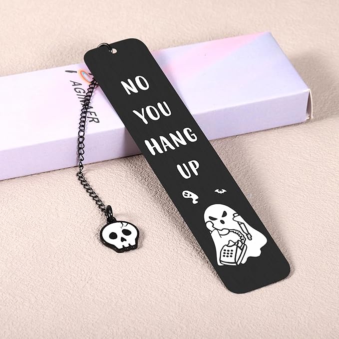 Horror Bookmarks, Scream Merch, Gothic Bookmarks, Ghostface Wicked Merch, Horror Movie Merchandise,Spooky Bookmark Gifts for College Girls, Horror Lovers Gifts, Black Book Marks for Reading Women Men