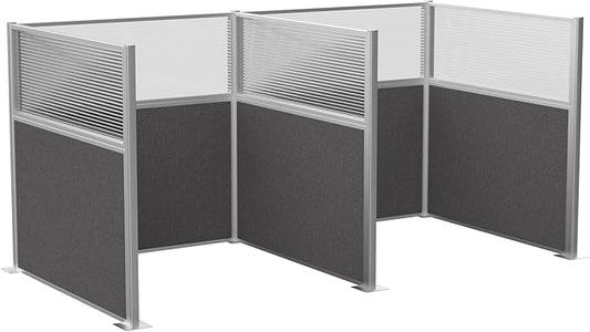 Versare Hush Panel Cubicle Kit | Workstation Partition Walls | Sound Dampening Cubicle Walls | Partitions for Desks