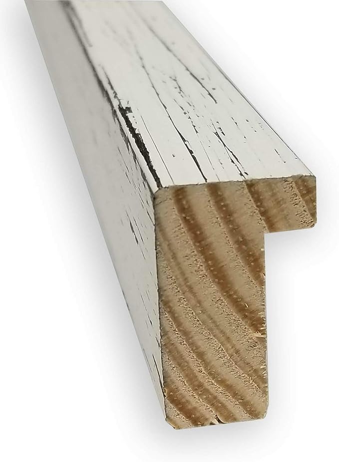 Amanti Art Natural Cork Board for Wall, 25x49 Vision Board with White Frame, Oversize Corkboard Office Decor for Home Organization, Cottage Corkboard Pinboard to Display Items for Home Organization