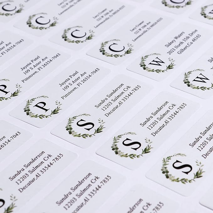 Return Address Labels - Personalized Address Labels, Custom Address Labels with Strong Adhesion, Can Be Used for Box, Paper, Plastic, Glass, Metal (2.6x1 Inch)