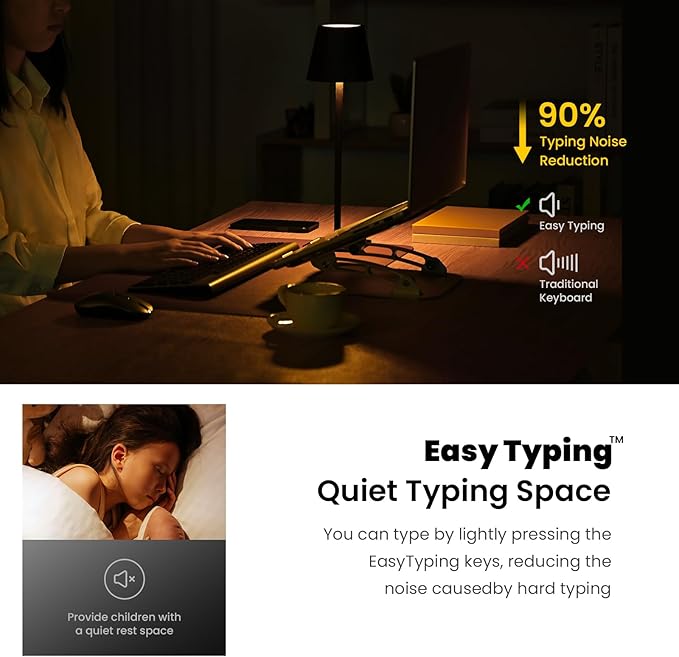 cimetech Wireless Keyboard and Mouse Combo, 2.4G USB Full Size Wireless Computer Keyboard and Adjustable Mouse for Computer/Laptop/PC/Mac/Windows - Black