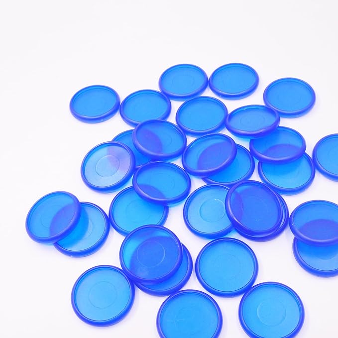 100pcs Discbound Notebook Discs DIY Planner Accessories fits for Tul,Levenger,Arc,Happy Planner,Talia(Transparent Blue,0.94inch/24mm)