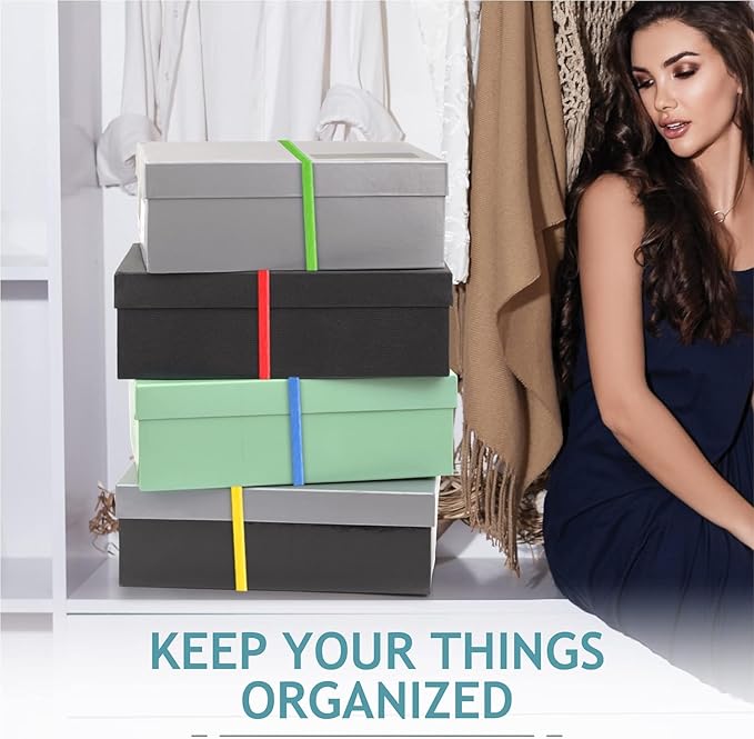 High Quality Rubber Bands Size 33, 1/2 lb (300) Thick Colored Rubber Bands