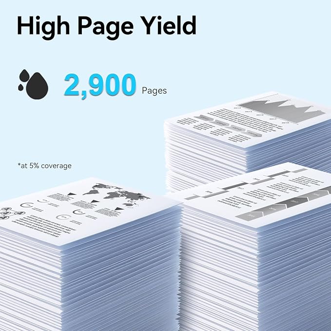 148A Toner Cartridge Black with Chip Compatible Replacement for HP 148A Toner Cartridge W1480A 148X W1480X for PLaserjet Pro MFP 4101fdw 4101fdn 4001dw 4001dn 4001n Printer, 2 Pack