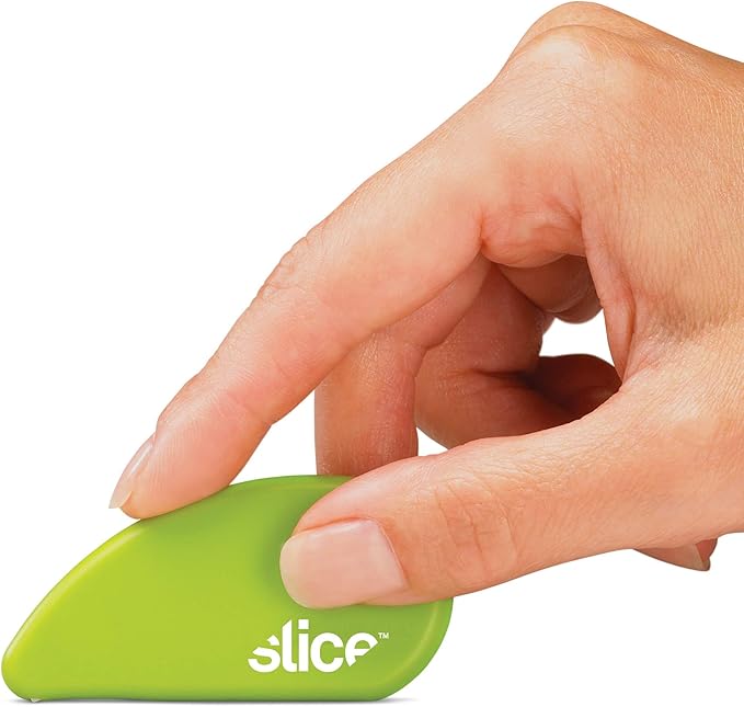 Slice Micro Safety Cutter, Safe Ceramic Box Cutter Lasting 11x Longer than Metal, Keychain Box Opener, 12 Pack