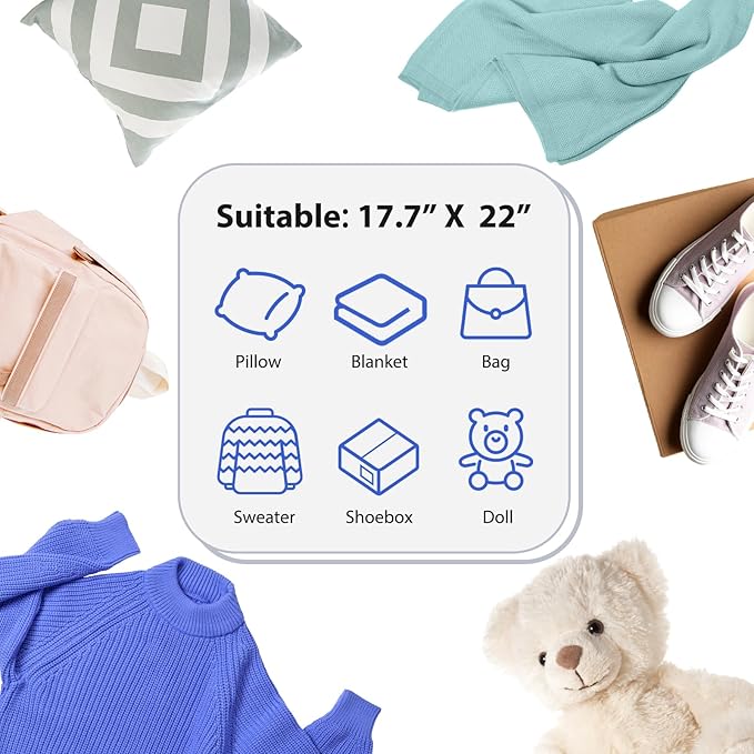 Fuxury 25 Pcs Poly Mailers 17.7 x 22", XL Shipping Bags for Clothing, Strong Adhesive Shipping Mailing Envelopes,Large Self-Sealing Polymailer for Small Business White #10