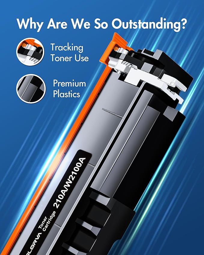 210A 210X Toner Cartridges 4 Pack | Replacement for HP 210A 210X Compatible with HP Color Laserje Pro MFP 4301fdw Wireless Printer MFP Pro 4301fdn 4201dw 4201dn,Color Pro MFP 4301 4201 Series Printer