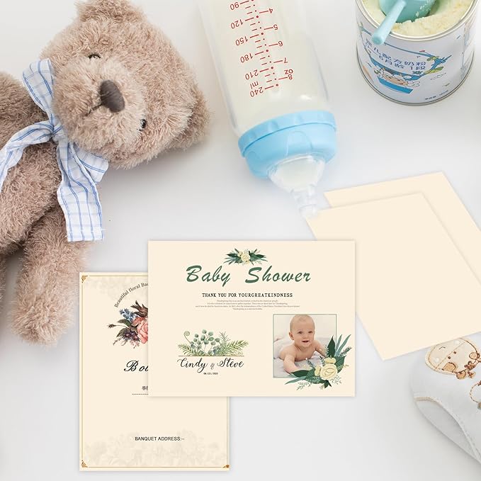 100 Pack Cream Blank Cardstock 5x7 Thick Paper，Goefun 80lb Flat 5 x 7 Card Stock Printable Paper for Invitations, Postcards, Photos, DIY Card Making