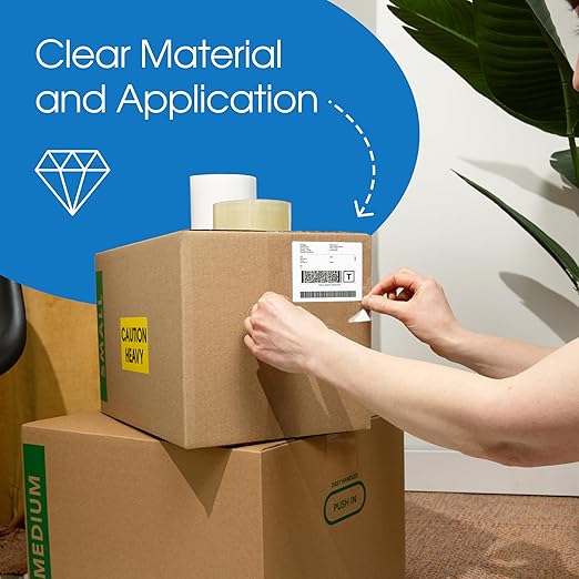 Spartan Industrial - 2" X 60 yd Clear Shipping Tape Rolls - 12 Rolls of Heavy Duty Box Tape for Moving, Packing, Shipping, Storage - 2.7 Mil