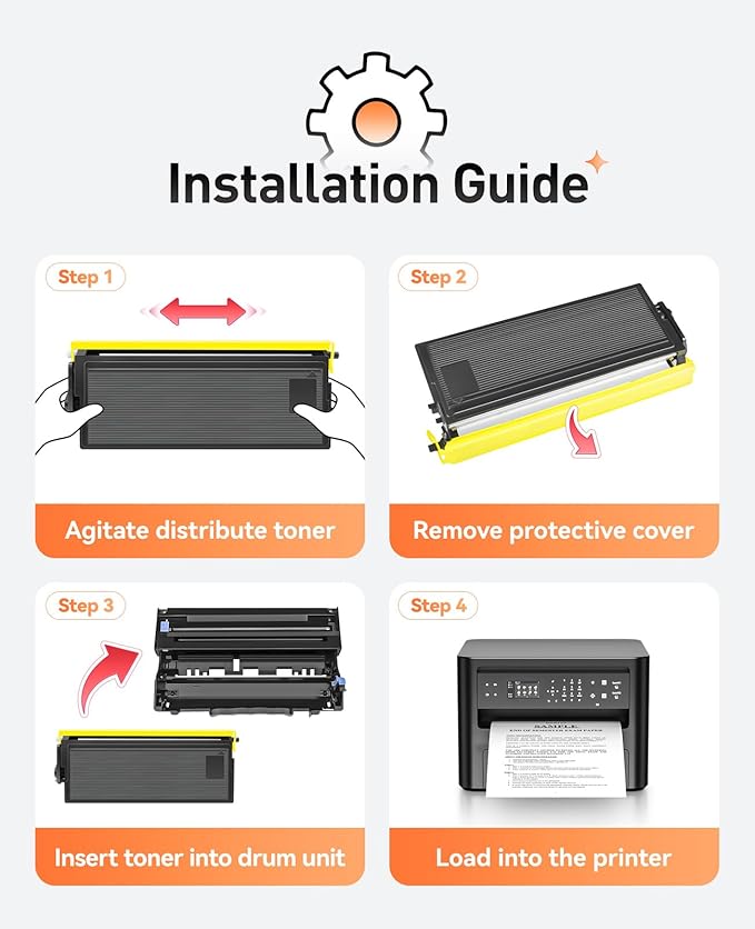 TN570 Toner Cartridge Black 2-Pack High Yield Replacement for Brother TN-570 TN540 Compatible with Brother HL-5100 HL-5140 HL-5150D 5170N MFC-8120 8220 8840 8840DN 8640D DCP-8040 8045D Laser Printer