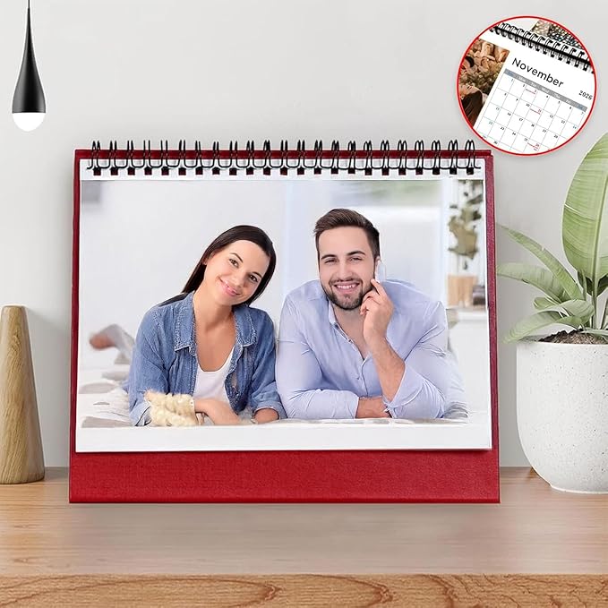 Custom Calendar 2026 for Home & Office - Print Your 13 Memories,Make Your Own Personalized Calendar Customized Christmas Gift &use your photo (Desk Calendar 8.3'' x 6.7'', 5 Packs)