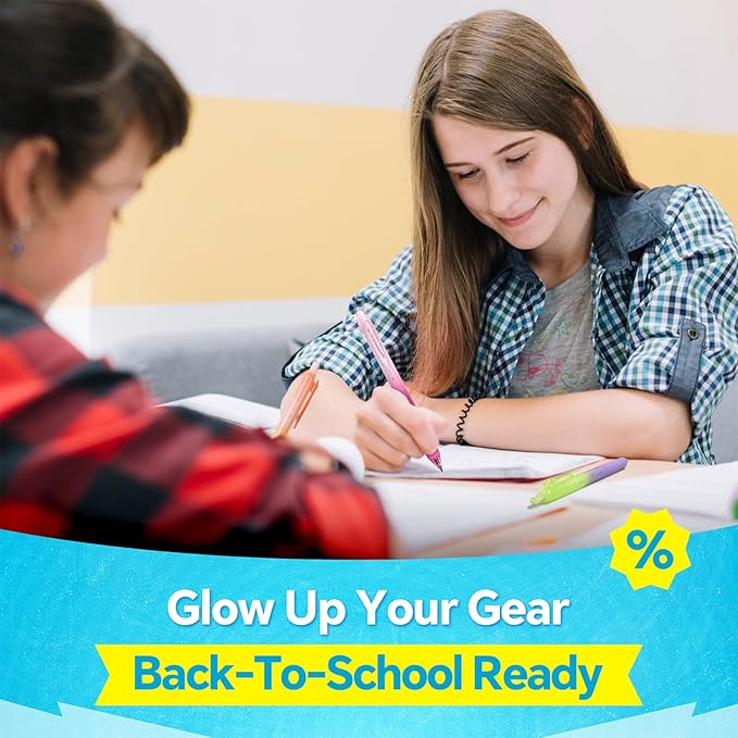 WRITECH Gel Pens Fine Point: 0.7mm Black Ink Retractable 6ct Smooth Writing with Aesthetic Gradient Color Barrel for Journaling Note Taking Silent Click No Smear Nebula Pen Set