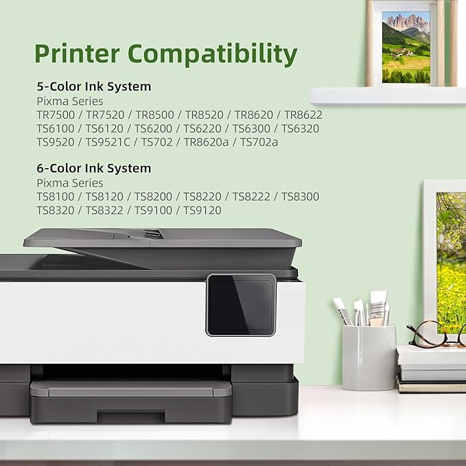 PGI-280 XXL CLI-281 XXL Ink Cartridge Replacement for Canon 281 Ink Cartridges Compatible for Canon Ink 280 and 281 Cartridges Work for TR8620 TR8620A TR7520 TS8220 Printer, 5 Pack