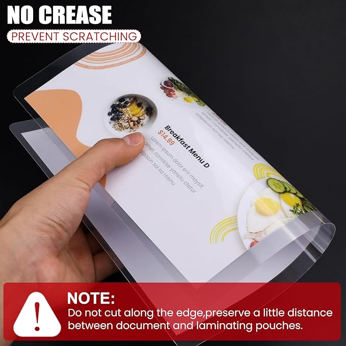 CAREGY Thermal Laminating Pouches,350 Pack Laminating Sheets, 5 Mil, 9 x 11.5 Inches Lamination Sheet Paper for Laminator, Round Corner Letter Size, Office and School Supplies