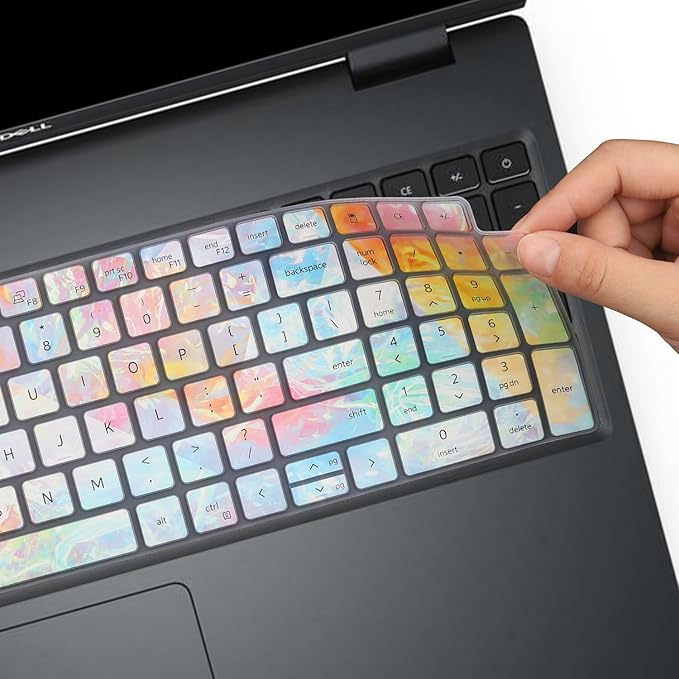 Keyboard Cover for Dell Latitude 3550 3540 5520 5521 5530 5531 5540 5550 & Precision 3590 3591 3580 3581 3560 3570 3561 3571 Laptop, Dell Latitude 15.6 inch Laptop US Keyboard Skin